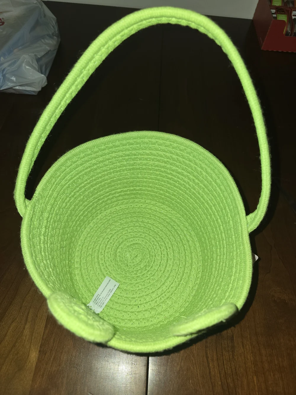 Joyward Green Frog 🐸 Rope Carry Basket with Handle, New with Tags!